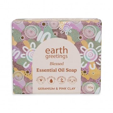 Essential Oil Soap | Blessed | Geranium + Pink Clay